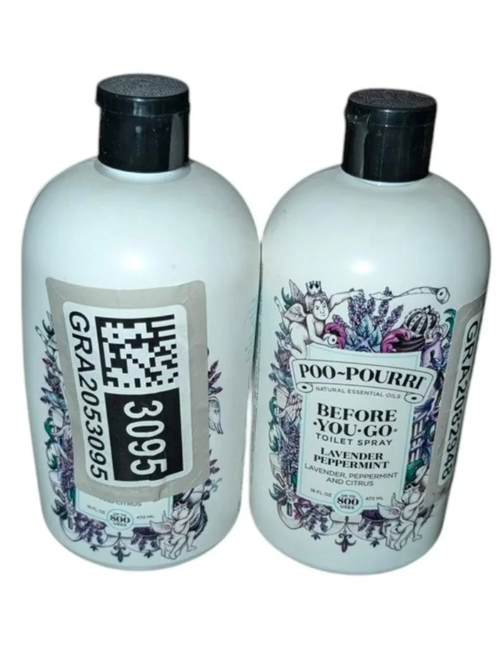 NEW Set 2 Poo-Pourri Before You Go Toilet Spray Refill 16oz Lavender Peppermint